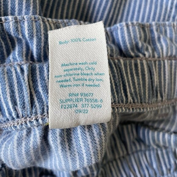 There Abouts Shorts Youth 18.5 P Plus Light Blue Pull On Shorts Striped Pockets - Picture 12 of 13